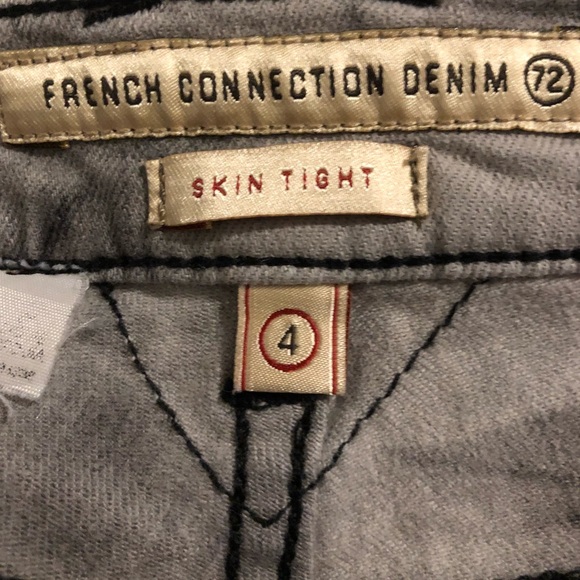 French Connection denim tie dye skinny jeans - Picture 10 of 11